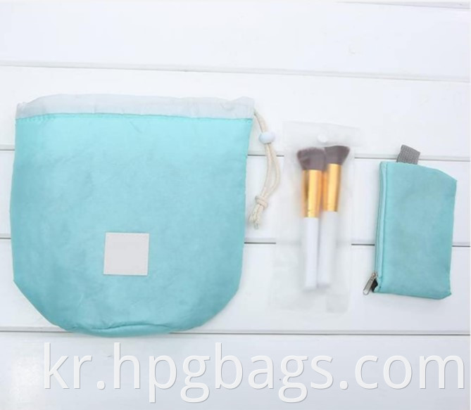 Barrel Shaped Makeup Pouch